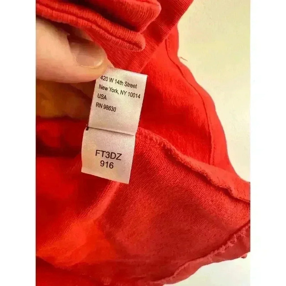 Lilla P. Ruffle Neck Cotton Blend Jacket with Cinched Waist Color Poppy Size XL - Picture 7 of 7